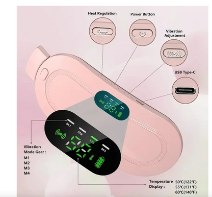 CalmaHeat™ Cinturón Eléctrico Para Cólicos y dolores menstruales.