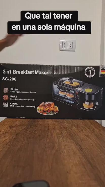 CookMaster 3 en 1™ Horno, cafetera y tostador